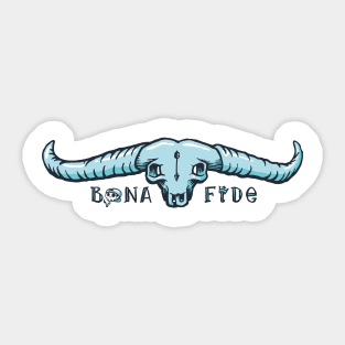 Bona Fide Buffalo Skull Sticker